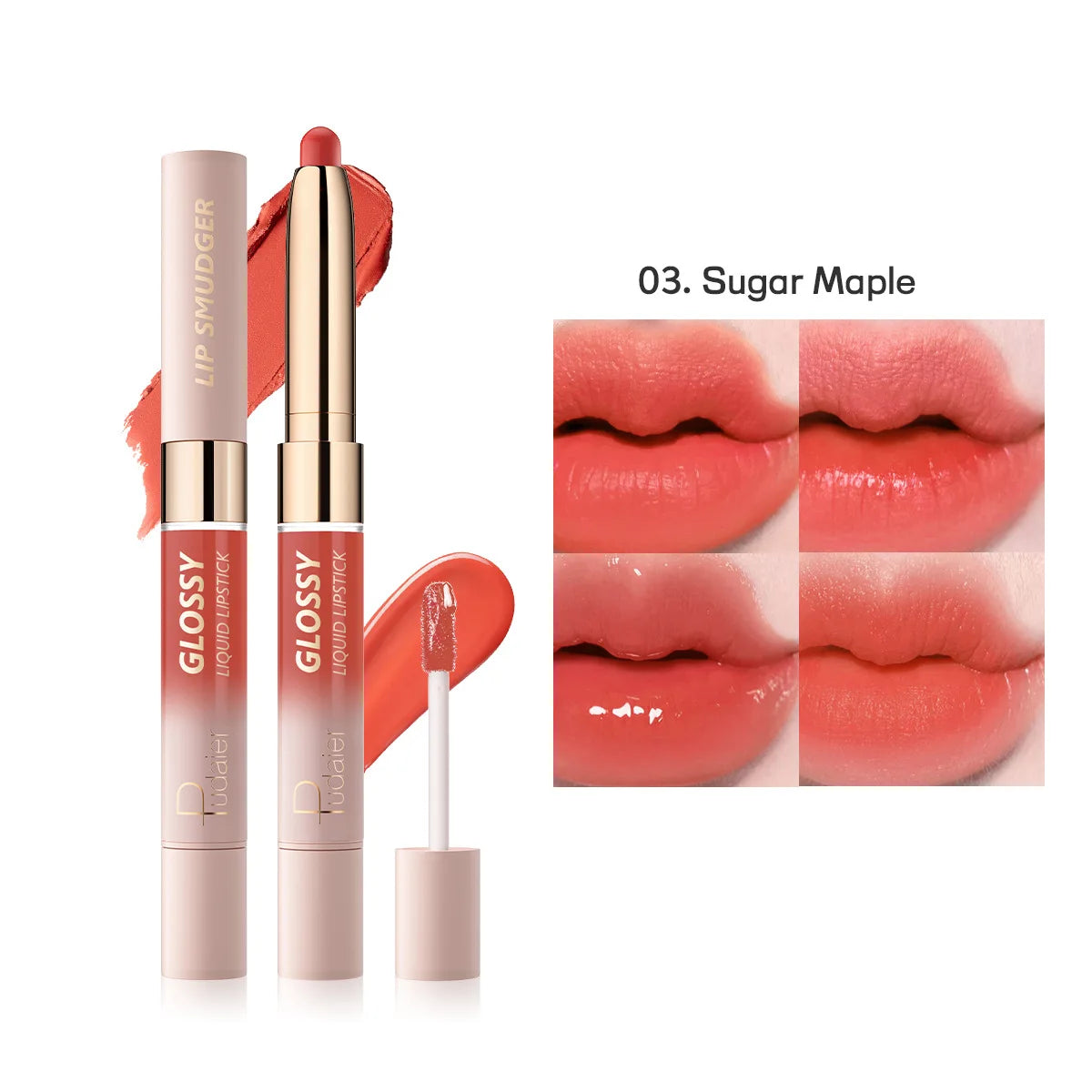Double-Headed Lipstick Matte & Moisturizing Lip Gloss