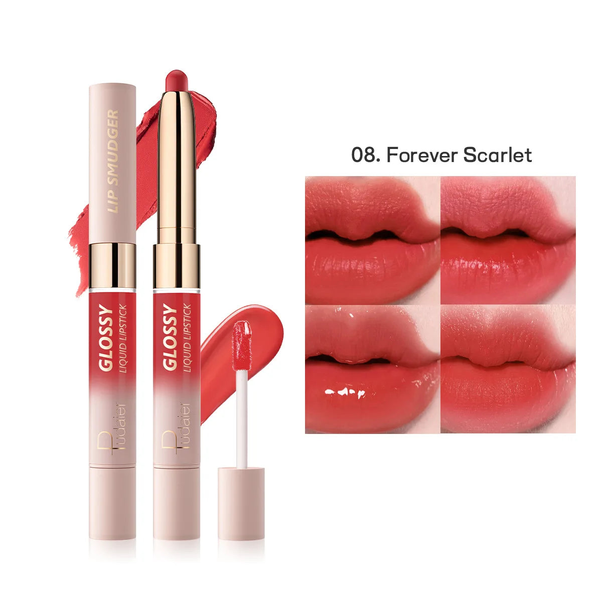Double-Headed Lipstick Matte & Moisturizing Lip Gloss