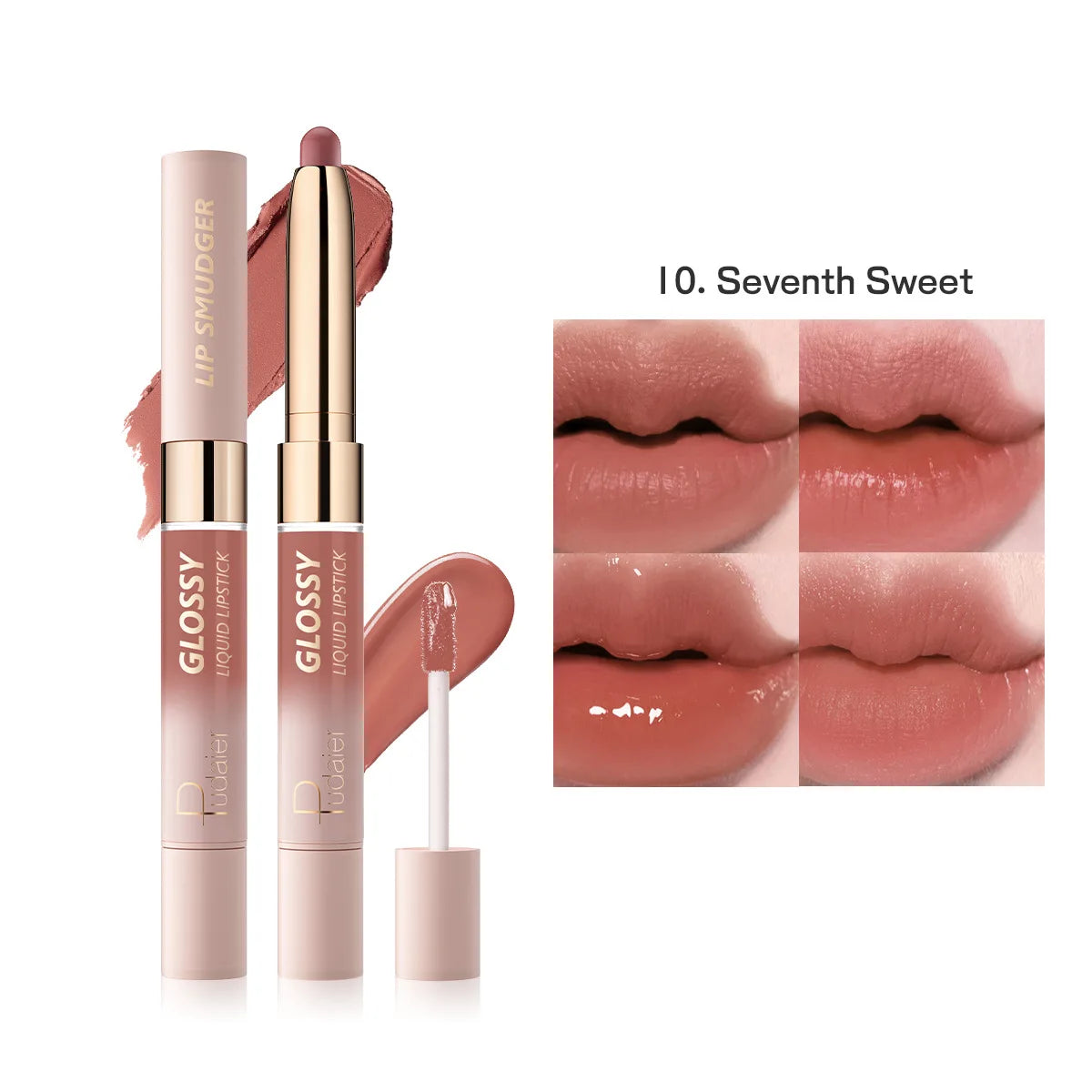 Double-Headed Lipstick Matte & Moisturizing Lip Gloss