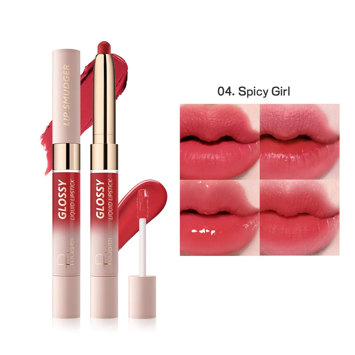 Double-Headed Lipstick Matte & Moisturizing Lip Gloss