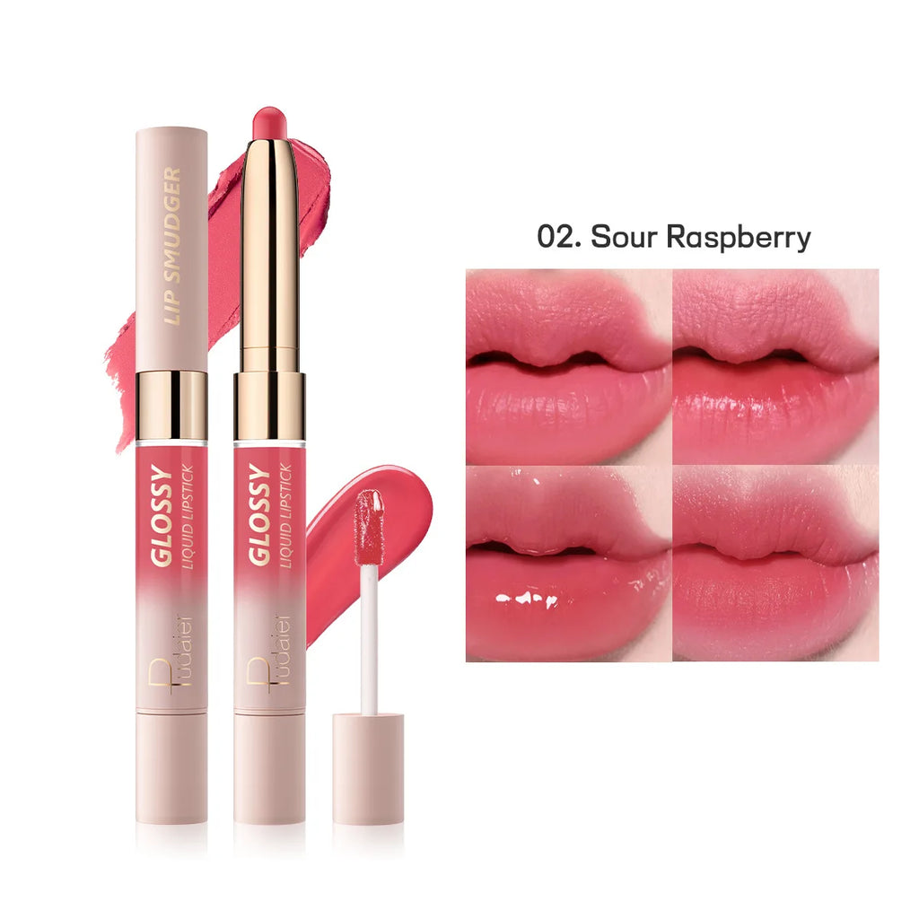 Double-Headed Lipstick Matte & Moisturizing Lip Gloss