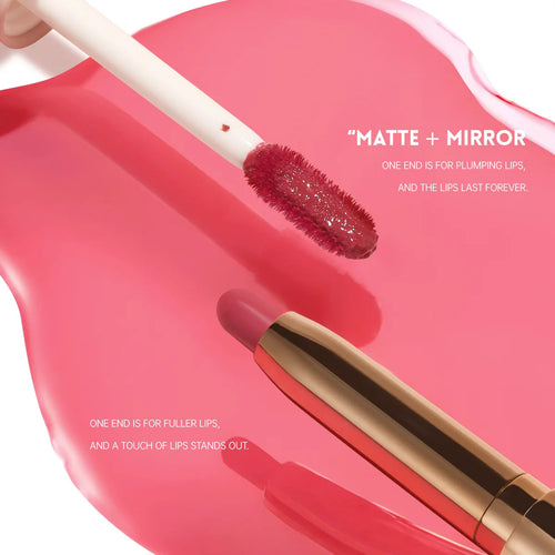 Double-Headed Lipstick Matte & Moisturizing Lip Gloss