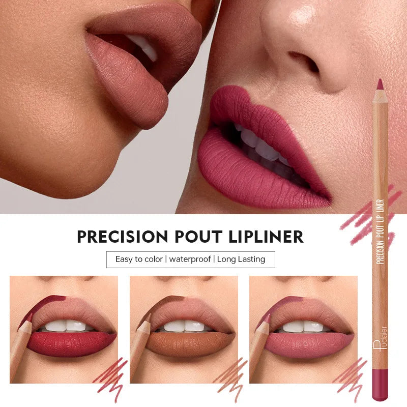 12-Piece Matte Lip Liner Set | Long Lasting Lip Contour Kit